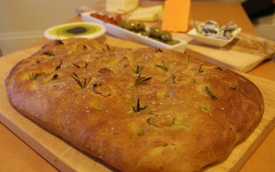 Roasted Garlic and Rosemary Focaccia