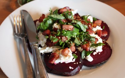 Honey Roasted Beetroot with Goat’s Cheese Salad