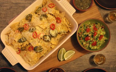 Guacamole and Baked Tortilla Chips