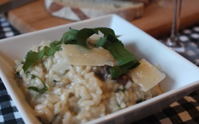 Wild Garlic and Mushroom Risotto